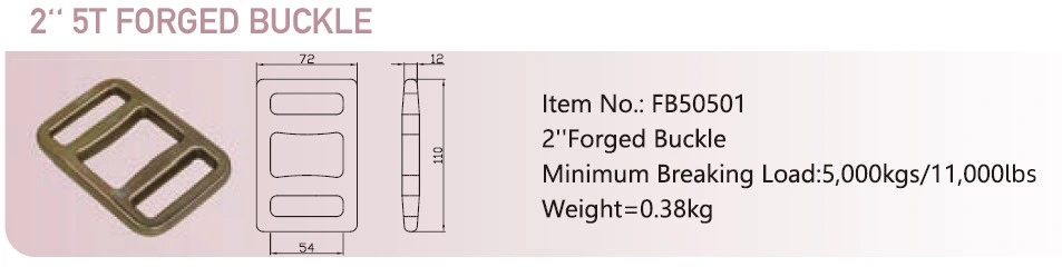 2′ ′ Forged One Way Buckle, 2 Inch One Way Lashing Buckle