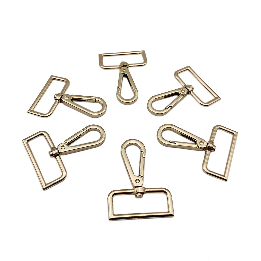 Boucle en métal réglable à la mode, boucle de sac à main rotative, crochet de fermoir à homard, porte-clés pivotant, crochet pour chien