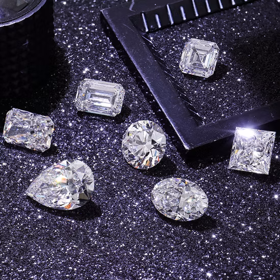 Laboratoire CVD diamant D couleur Vvs laboratoire cultivé diamant boucles d'oreilles colliers bagues en diamant